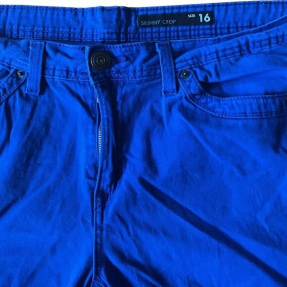Jordache Blue Capri Skinny Crop Size 16 Pants - Picture 4 of 7